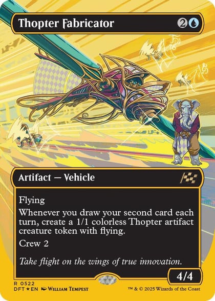 Thopter Fabricator (Borderless) (First-Place Foil), Aetherdrift 522
