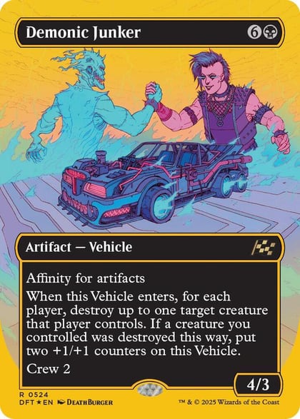 Demonic Junker (Borderless) (First-Place Foil), Aetherdrift 524