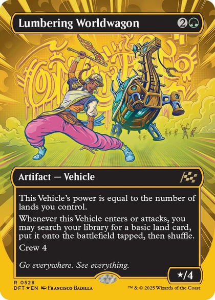 Lumbering Worldwagon (Borderless) (First-Place Foil), Aetherdrift 528