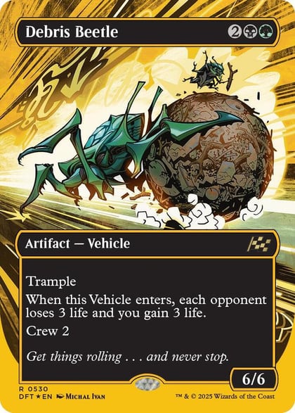 Debris Beetle (Borderless) (First-Place Foil), Aetherdrift 530