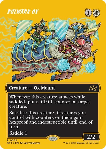 Bulwark Ox (Borderless) (First-Place Foil), Aetherdrift 532