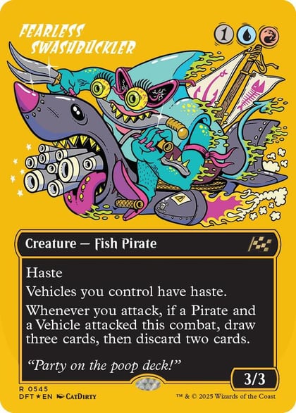 Fearless Swashbuckler (Borderless) (First-Place Foil), Aetherdrift 545
