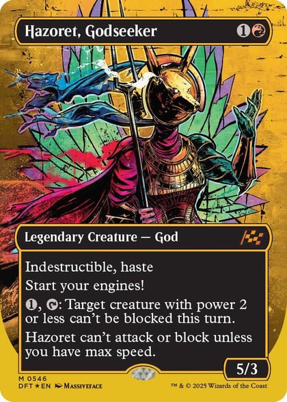 Hazoret, Godseeker (Borderless) (First-Place Foil), Aetherdrift 546
