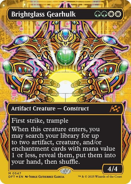Brightglass Gearhulk (Borderless) (First-Place Foil), Aetherdrift 547