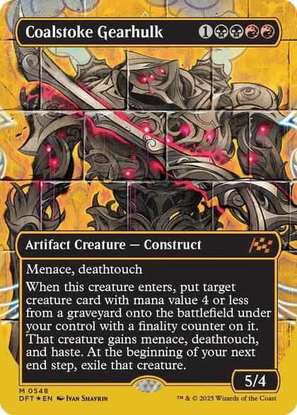 Coalstoke Gearhulk (Borderless) (First-Place Foil), Aetherdrift 548
