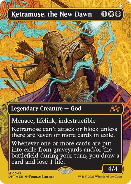 Ketramose, the New Dawn (Borderless) (First-Place Foil), Aetherdrift 549