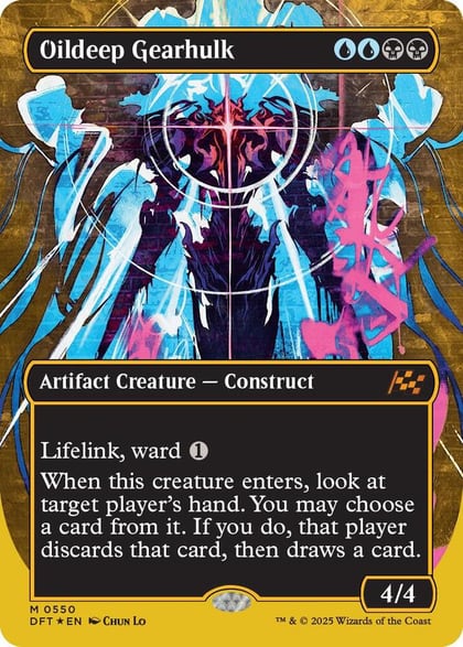 Oildeep Gearhulk (Borderless) (First-Place Foil), Aetherdrift 550