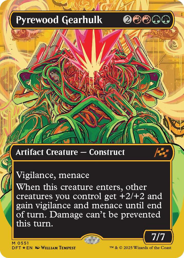 Pyrewood Gearhulk (Borderless) (First-Place Foil), Aetherdrift 551