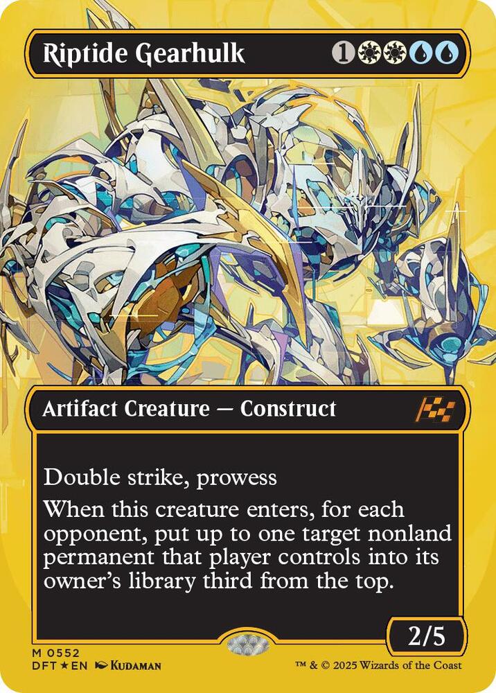 Riptide Gearhulk (Borderless) (First-Place Foil), Aetherdrift 552