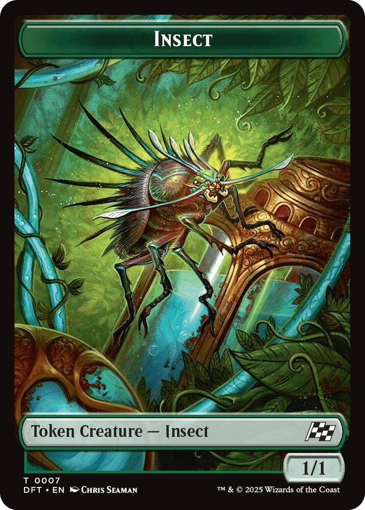 Insect // Elephant Double-Sided Token, Aetherdrift 7 // 6