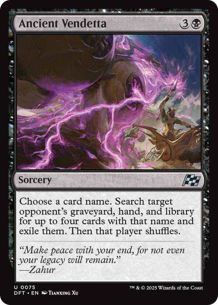 Ancient Vendetta, Aetherdrift 75