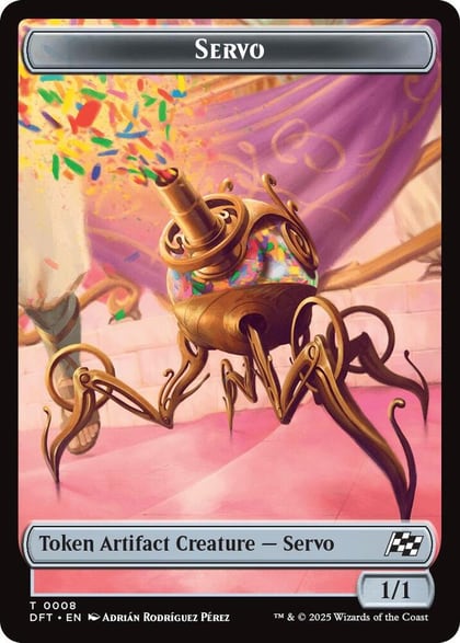 Servo // Thopter (0009) Double-Sided Token, Aetherdrift 8 // 9