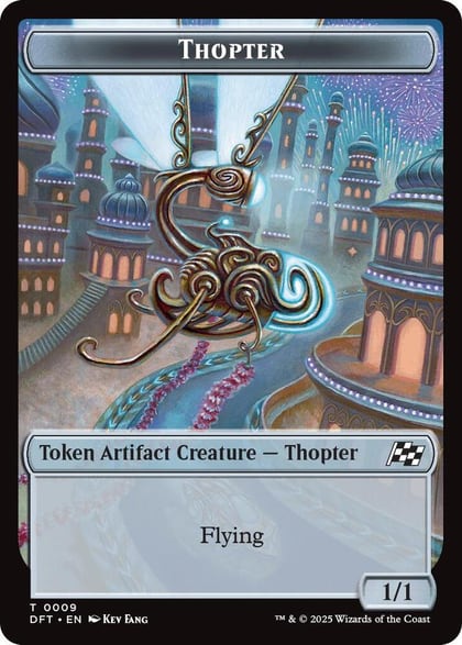 Thopter (0009) // Treasure Double-Sided Token, Aetherdrift 9 // 11