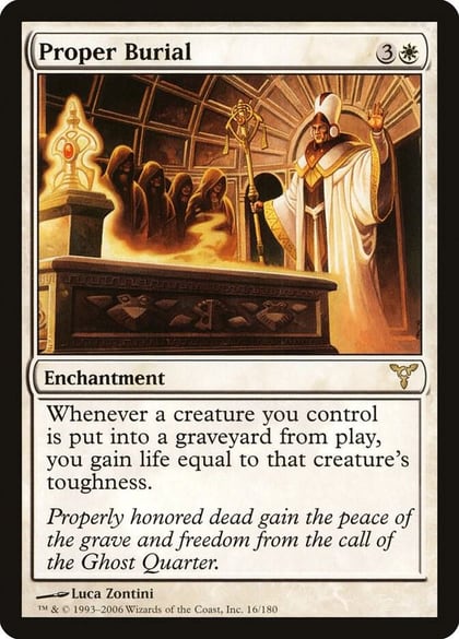 Proper Burial, Dissension 16