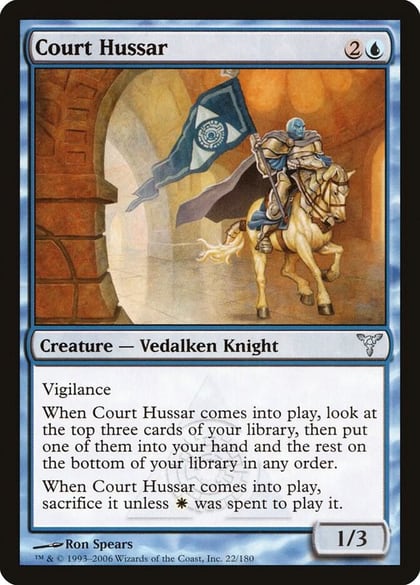 Court Hussar, Dissension 22