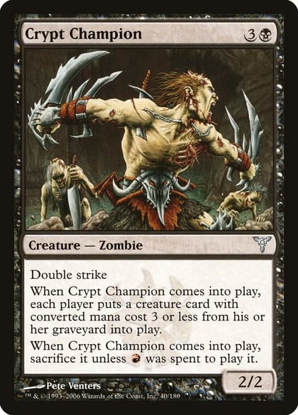 Crypt Champion, Dissension 40
