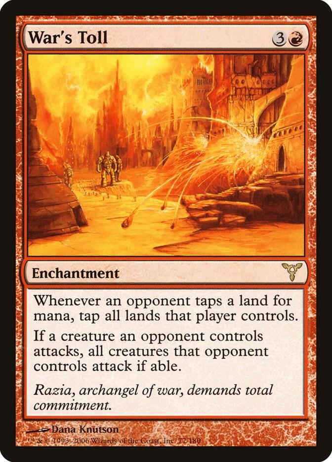 War's Toll, Dissension 77