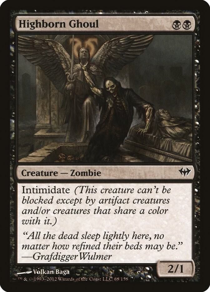Highborn Ghoul, Dark Ascension 68