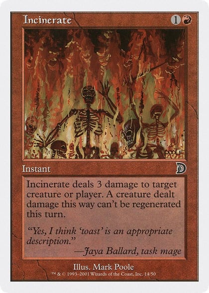 Incinerate, Deckmasters Garfield vs Finkel 14