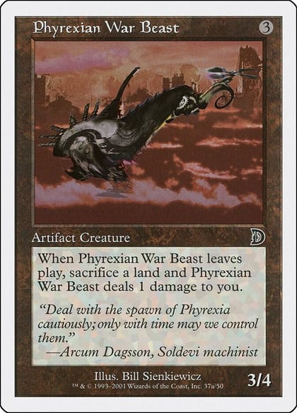 Phyrexian War Beast (37a), Deckmasters Garfield vs Finkel 37a
