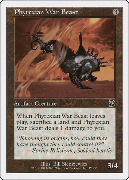 Phyrexian War Beast (37b), Deckmasters Garfield vs Finkel 37b