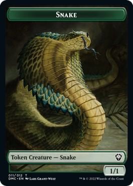Snake // Hydra Double-Sided Token, Commander: Dominaria United 11 // 10
