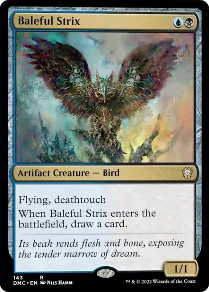 Baleful Strix, Commander: Dominaria United 143