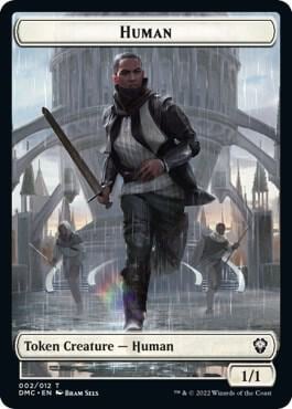 Human // Snake Double-Sided Token, Commander: Dominaria United 2 // 11