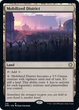 Mobilized District, Commander: Dominaria United 218