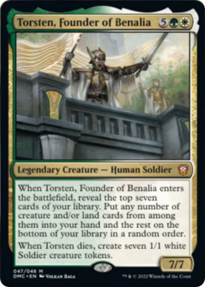 Torsten, Founder of Benalia, Commander: Dominaria United 47