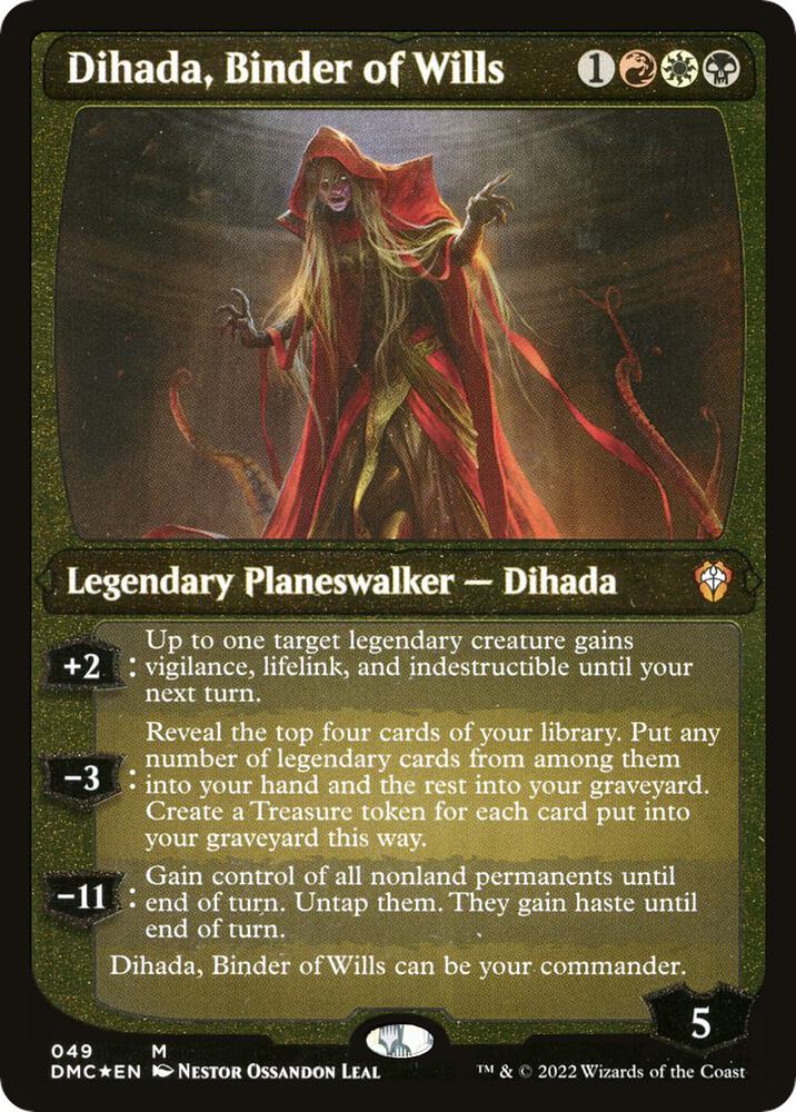 Dihada, Binder of Wills (Display Commander) - Thick Stock, Commander: Dominaria United 49