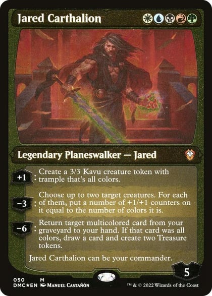Jared Carthalion (Display Commander) - Thick Stock, Commander: Dominaria United 50