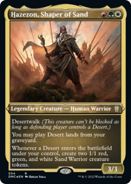 Hazezon, Shaper of Sand (Foil Etched), Commander: Dominaria United 54
