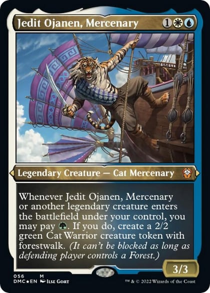 Jedit Ojanen, Mercenary (Foil Etched), Commander: Dominaria United 56