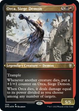 Orca, Siege Demon (Foil Etched), Commander: Dominaria United 59