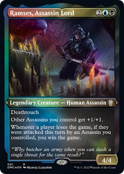Ramses, Assassin Lord (Foil Etched), Commander: Dominaria United 61