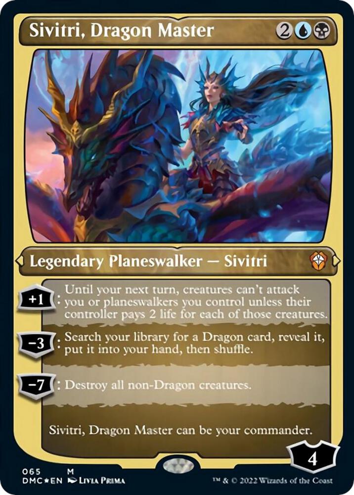 Sivitri, Dragon Master (Foil Etched), Commander: Dominaria United 65
