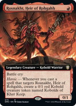 Rosnakht, Heir of Rohgahh (Extended Art), Commander: Dominaria United 75