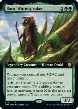 Baru, Wurmspeaker (Extended Art), Commander: Dominaria United 76