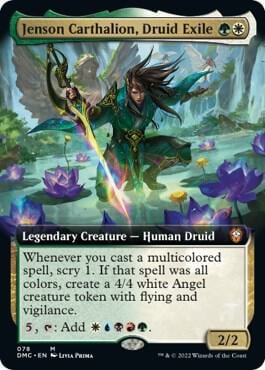 Jenson Carthalion, Druid Exile (Extended Art), Commander: Dominaria United 78