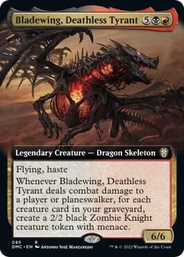 Bladewing, Deathless Tyrant (Extended Art), Commander: Dominaria United 85