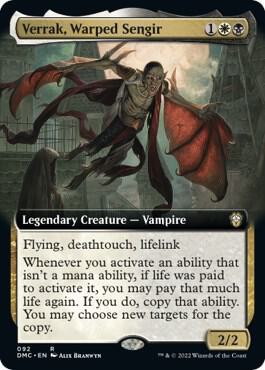 Verrak, Warped Sengir (Extended Art), Commander: Dominaria United 92