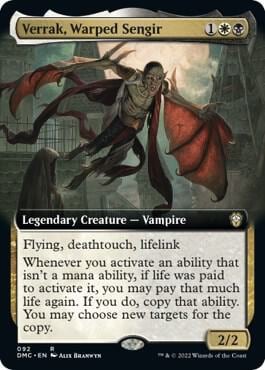 Verrak, Warped Sengir (Extended Art), Commander: Dominaria United 92