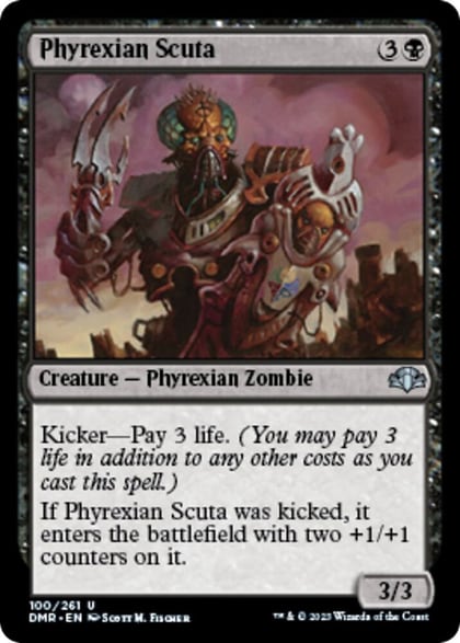 Phyrexian Scuta, Dominaria Remastered 100