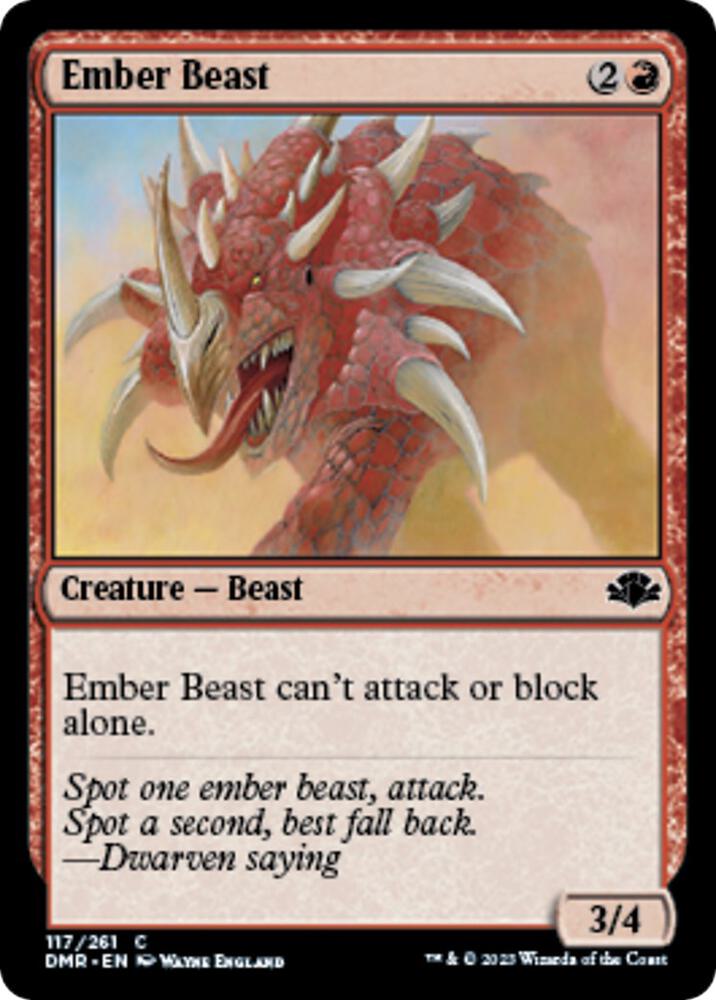 Ember Beast, Dominaria Remastered 117