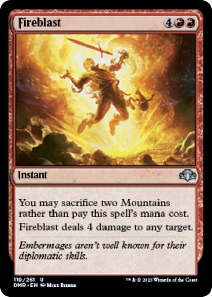 Fireblast, Dominaria Remastered 119