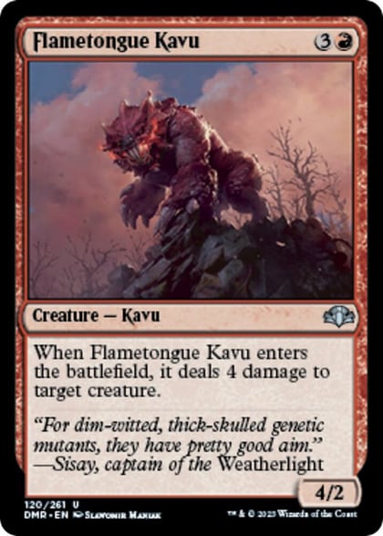 Flametongue Kavu, Dominaria Remastered 120