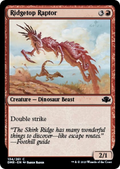 Ridgetop Raptor, Dominaria Remastered 134