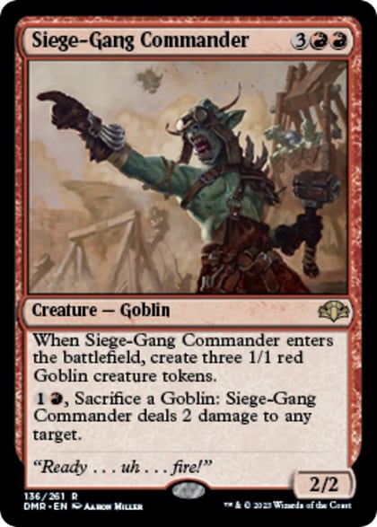 Siege-Gang Commander, Dominaria Remastered 136