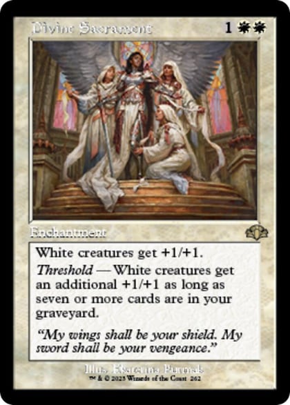 Divine Sacrament (Retro Frame), Dominaria Remastered 262